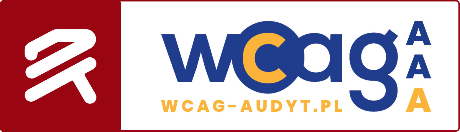 Odznaka WCAG-AUDYT.PL — zgodność WCAG AAA
